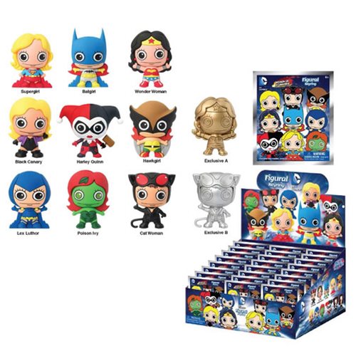 Women of the DC Universe 3-D Figural Key Chain 6-Pack